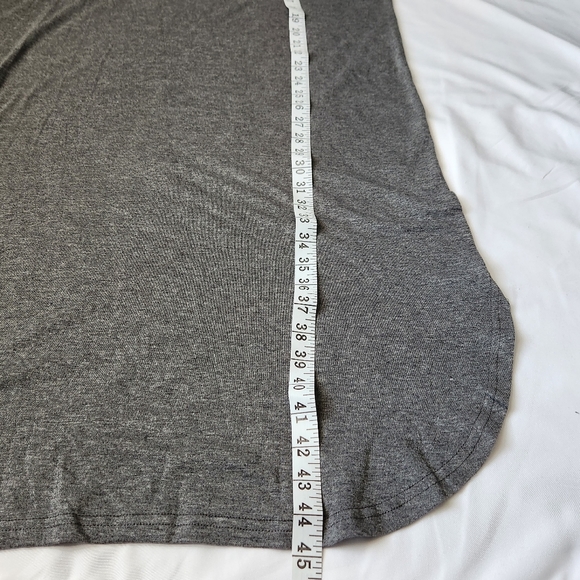 EKOUAER Men's Color Block Gray Raglan Comfort Nightshirt Sleepshirt Loungewear - Picture 12 of 12